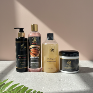 Glutathione face and body lotion combo (24k Shower Gel, Body Scrub and carotene Body Oil Serum 400ml) #4