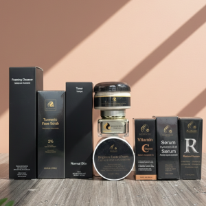 Pigmentation & Dark spots: Brightening Combo#9 (Foaming Cleanser,Brightening face cream, Toning Night Cream, Toner,Turmeric Clay Mask ,Face Scrub, Vitamin C, Retinol, Hyaluronic Acid Serum) (For normal to combination skin)