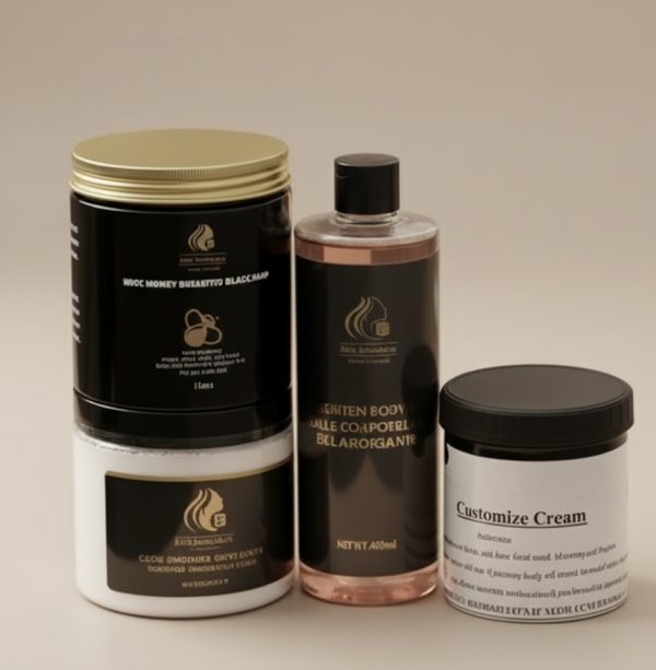 Customized Cream, Glow Brighten Body Scrub 16oz, Brighten Black Soap, Brighten Body Oil 400ml #4